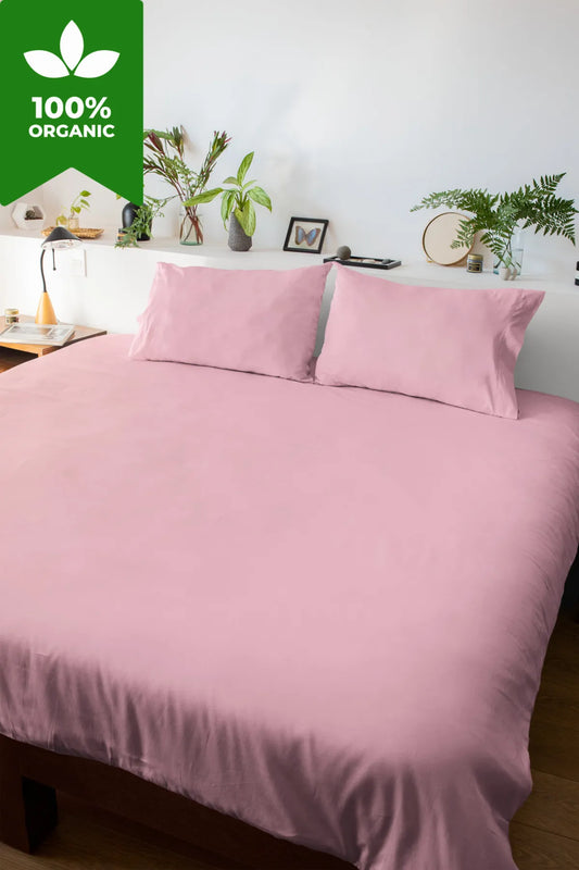 Miela Çift Kişilik Nevresim Takımı %100 Pamuk - Yeşil Beyaz - 1 Çarşaf 1 Nevresim 2 Yastık Kılıfı